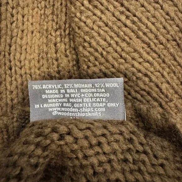 Wooden Ships Brown Dirty Martini Sweater L/XL - Picture 6 of 6